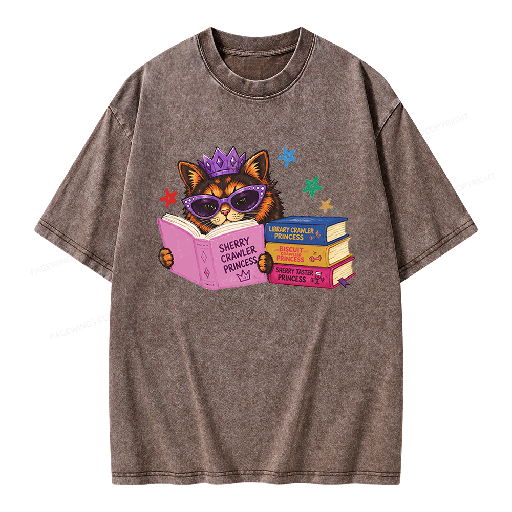 Pagewings Sci-Fi Book Lover Unisex Washed T-shirt