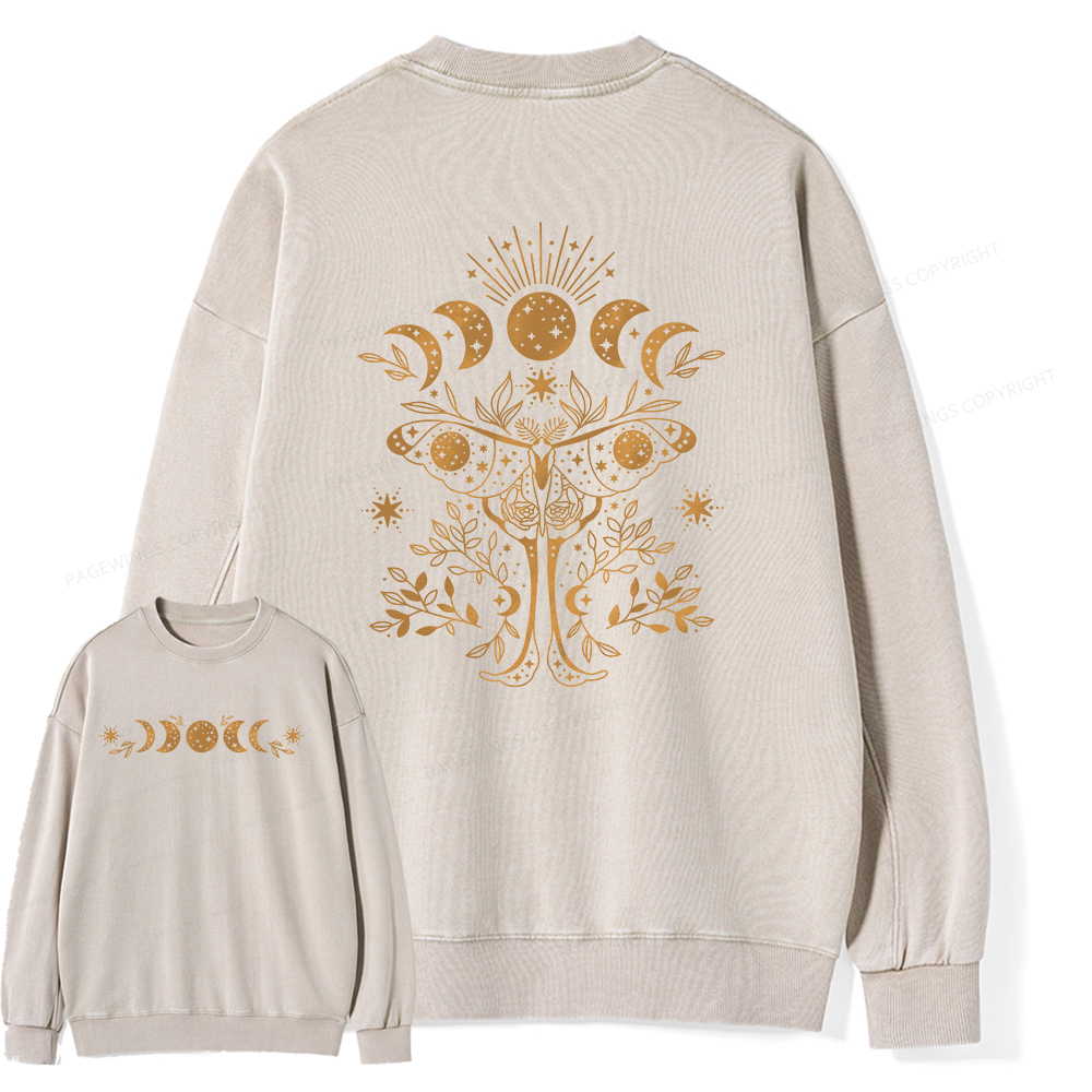 Pagewings Fantasy Book Lover Unisex Washed Sweatshirt