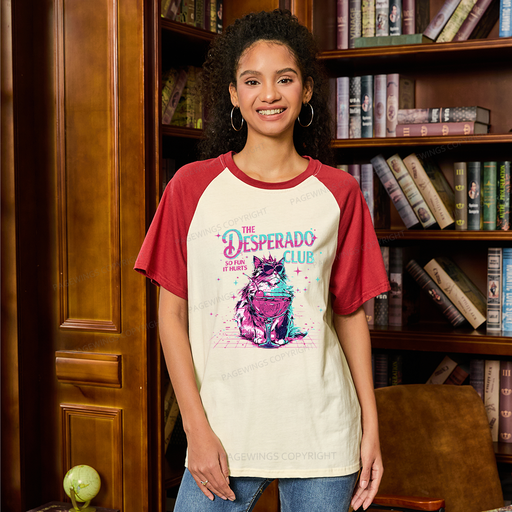 Pagewings Sci Fi Fan Raglan T-shirt