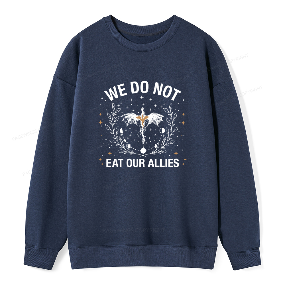 Pagewings We Do Not Eat Our Allies Unisex Classic Sweatshirt