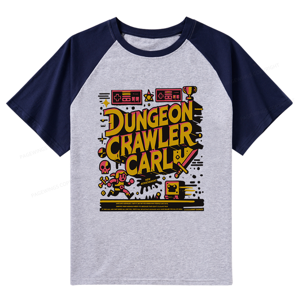 Pagewings Book New Achievement Raglan T-shirt