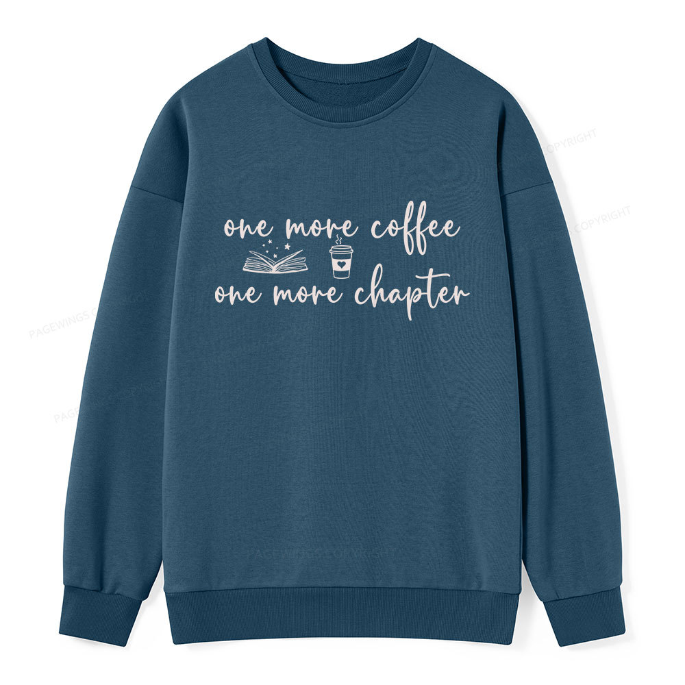 Pagewing Just One More Coffee and Books Unisex Classic Sweatshirt