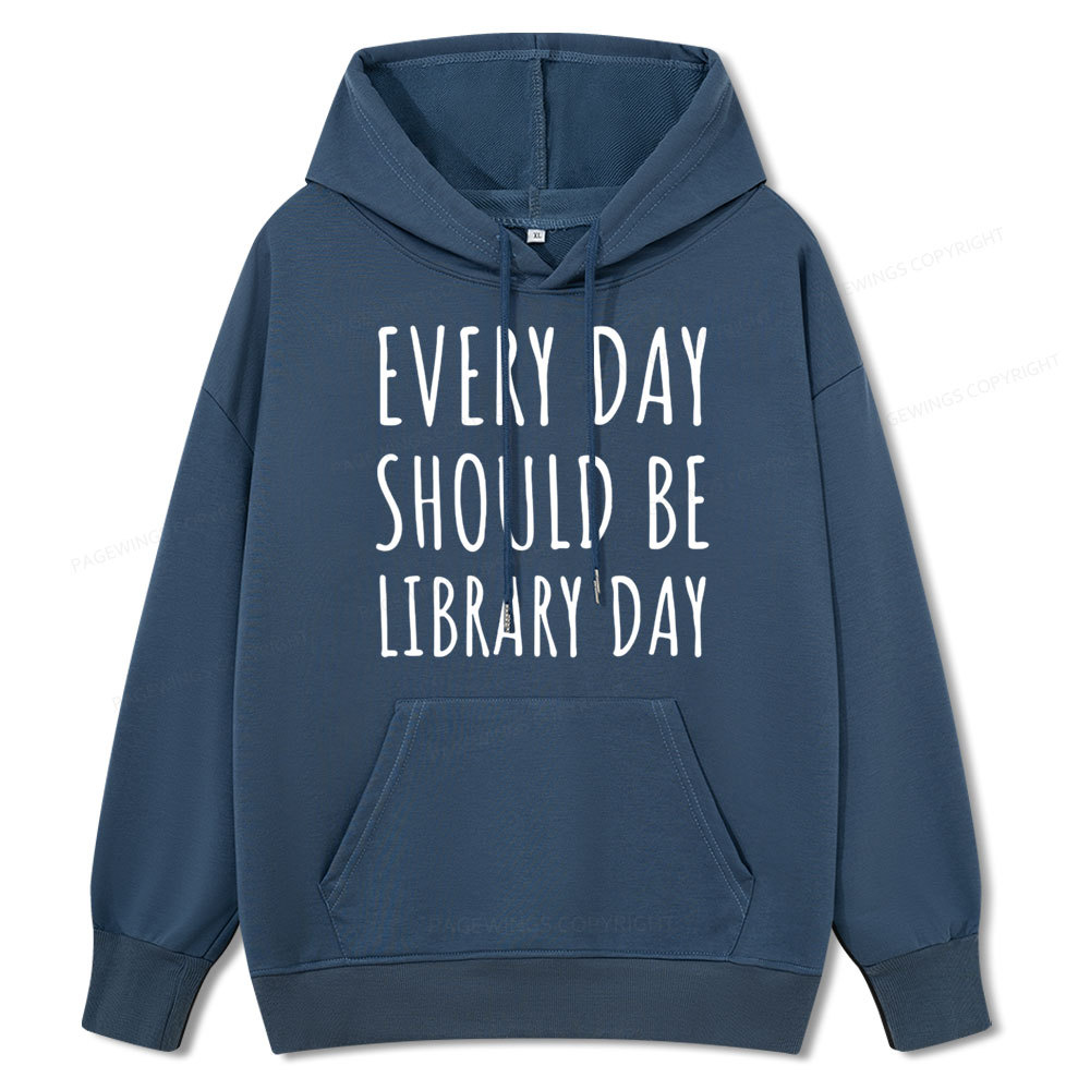 Pagewings Library Day Media Specialist Unisex Classic Hoodie