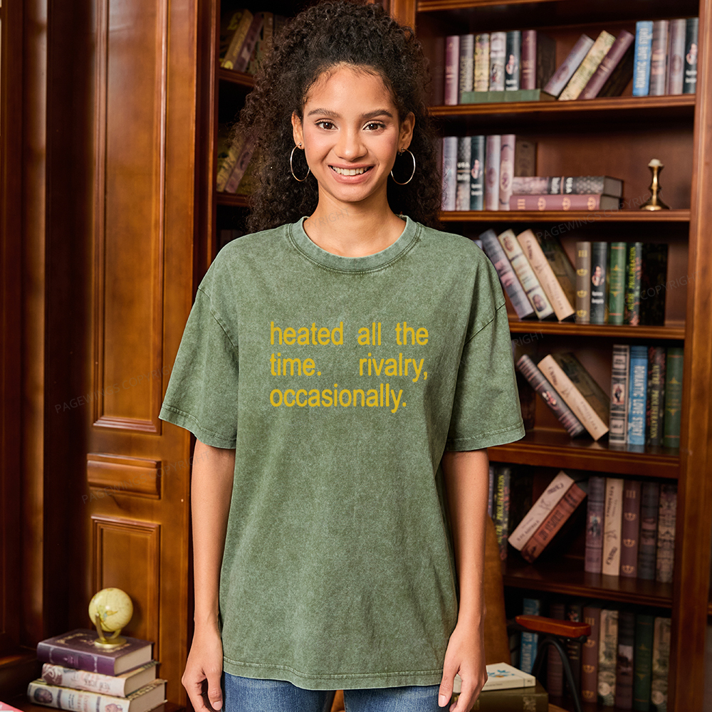 Pagewings The Time Rivalry Occasionally Unisex Washed T-shirt