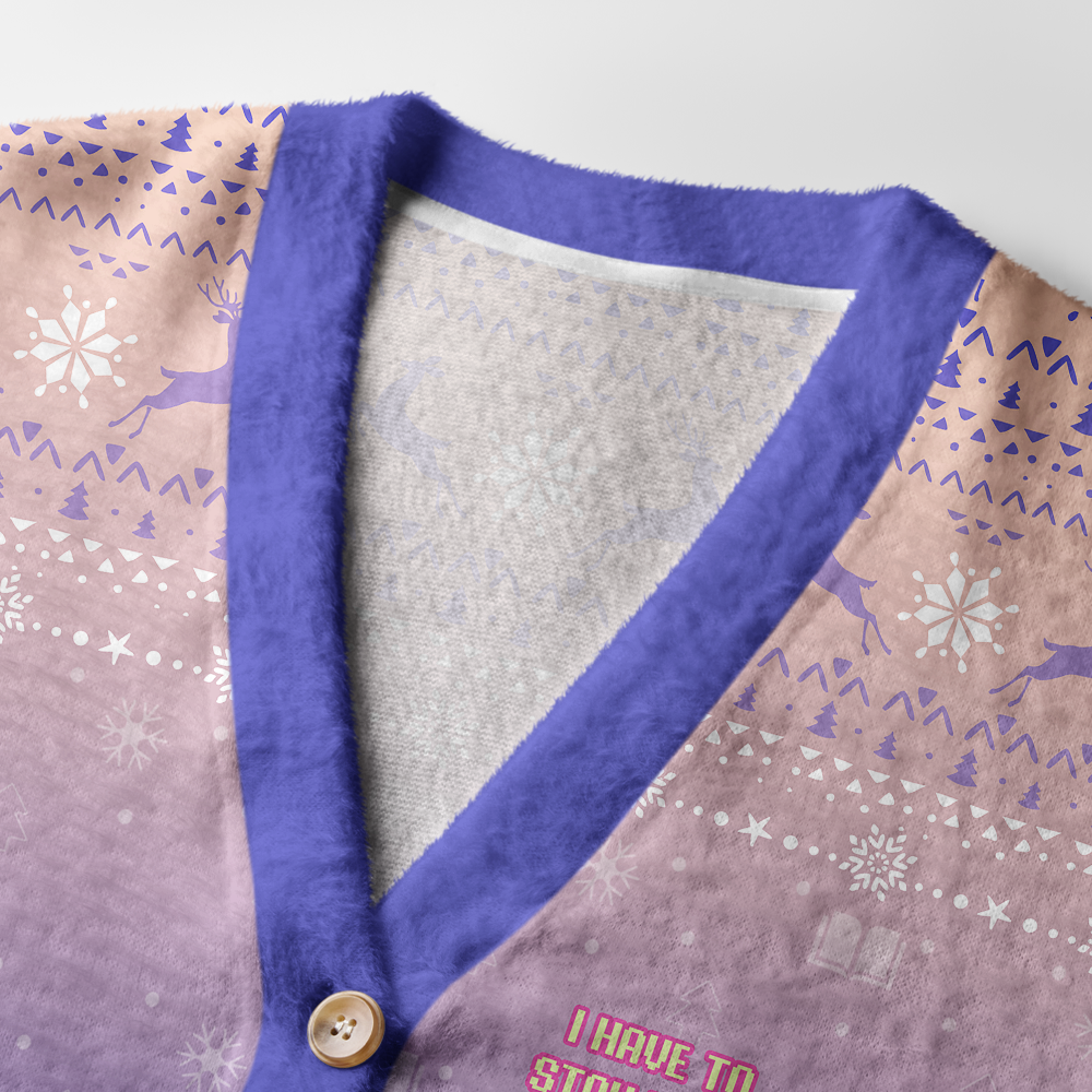 Pagewings I Read To Stay Alive And Be A Little Free Light Knit Unisex Cardigan Sweaters