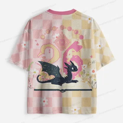 Pagewings Book Dragon Unisex Mesh Jersey