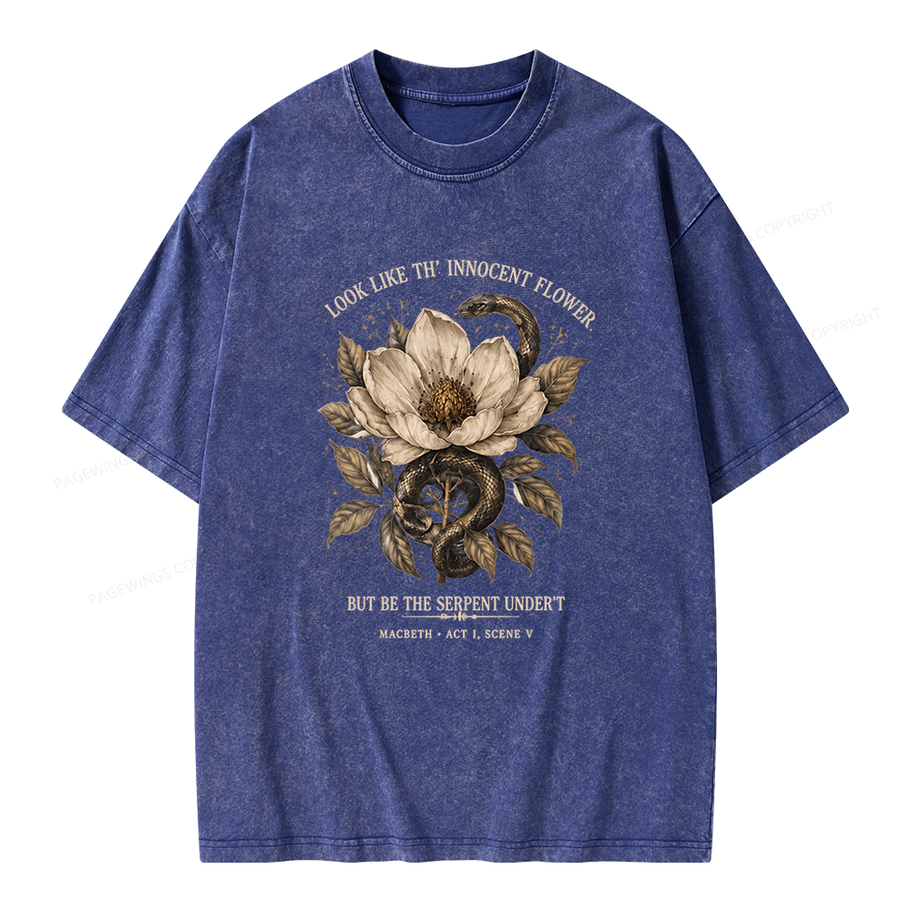 Pagewings Shakespeare Quote Unisex Washed T-shirt