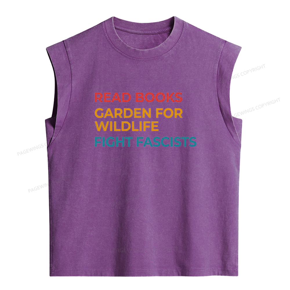 Pagewings Read Books Garden Women's Washed Tank Top