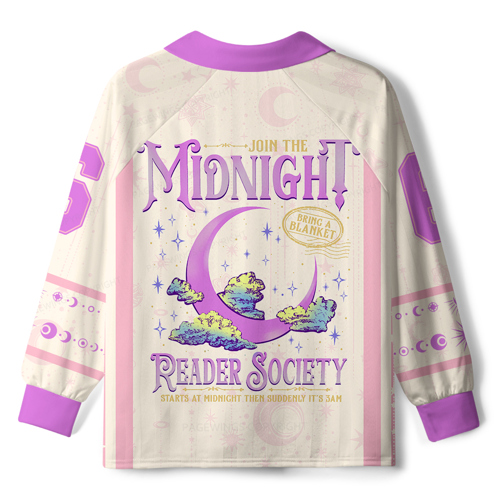 Pagewings Join The Midnight Reader Society Unisex Long Sleeve Jersey