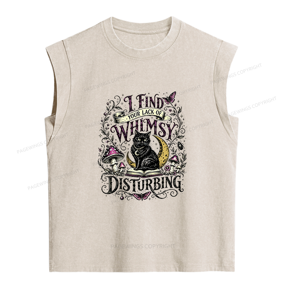 Pagewings I Find Your Lack Of Whimsy Women's Washed Tank Top