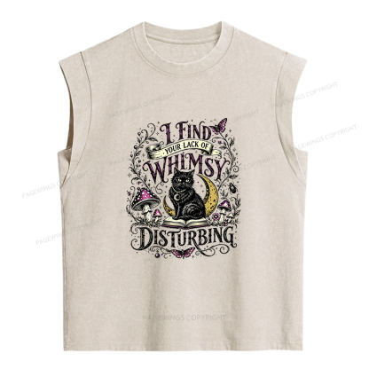 Pagewings I Find Your Lack Of Whimsy Women's Washed Tank Top