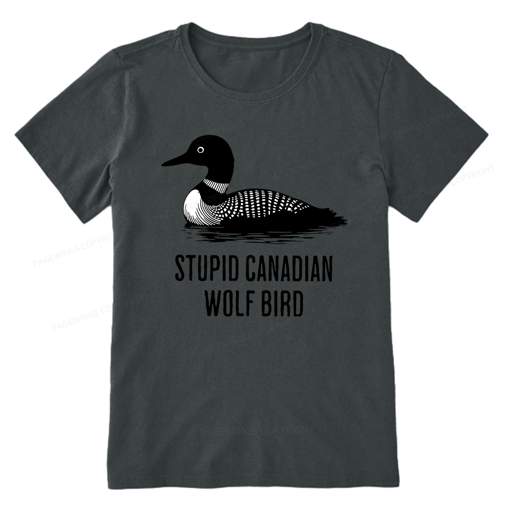 Pagewings Stupid Canadian Wolf Bird Unisex Classic T-shirt