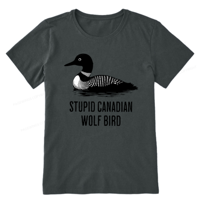 Pagewings Stupid Canadian Wolf Bird Unisex Classic T-shirt