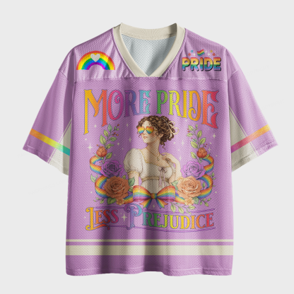Pagewings More Pride Less Prejudice Unisex Mesh Jersey