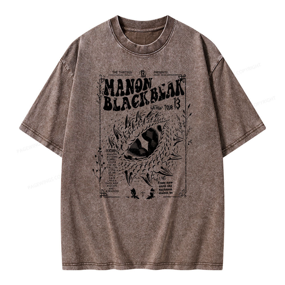 Pagewing ACOTAR Crescent City Rhysand Unisex Washed T-shirt