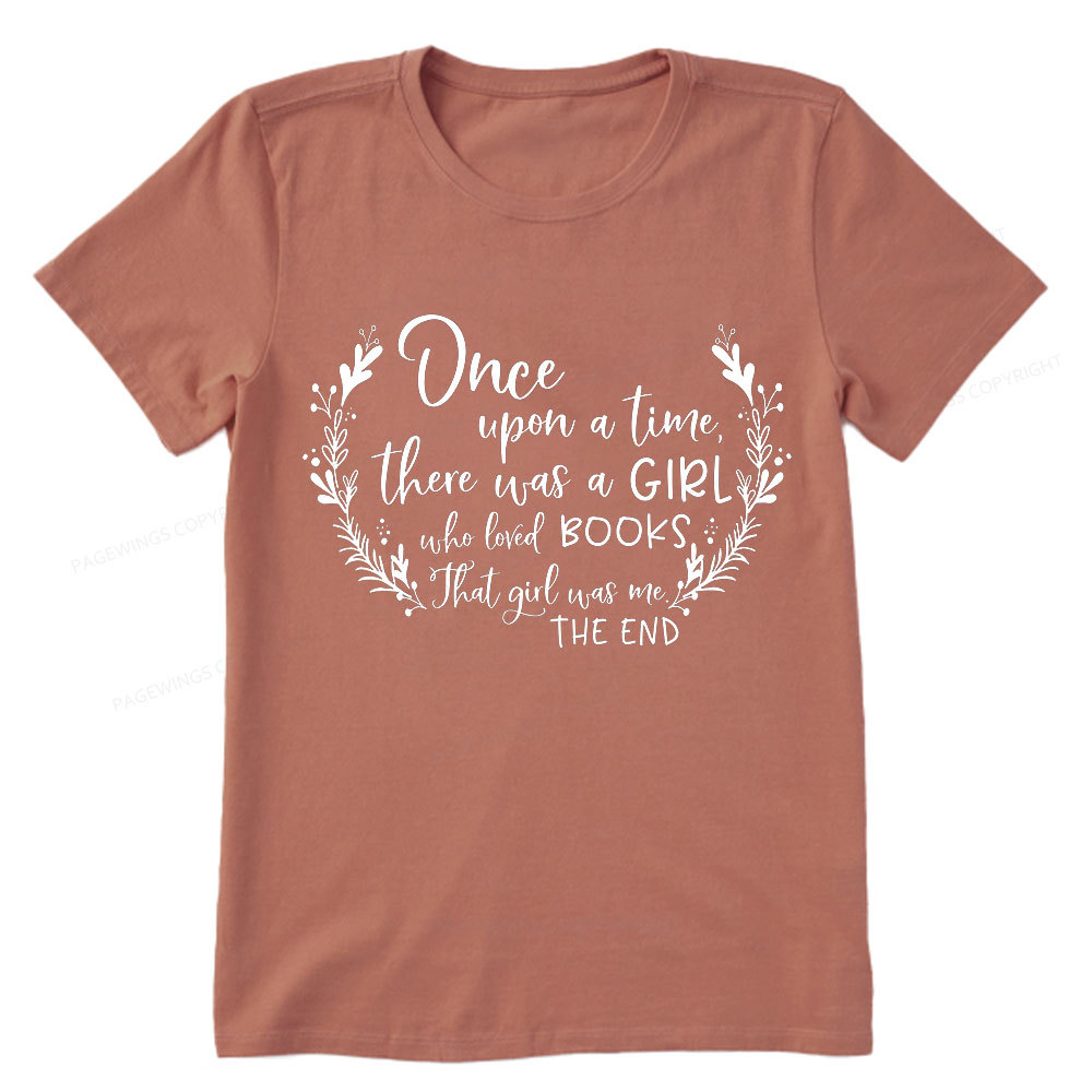 Pagewings There Was A Girl Who Loved Books Unisex Classic T-shirt