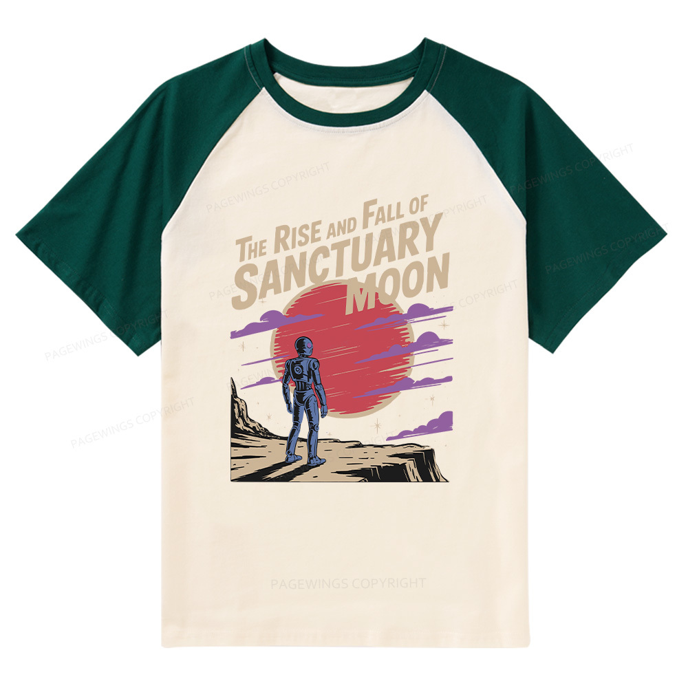 Pagewings The Rise And Fall Of Sanctuary Moon Raglan T-shirt