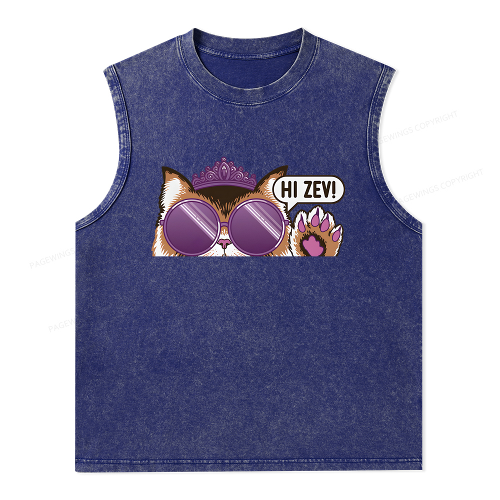 Pagewings Sci-Fi Book Lover Unisex Washed Tank Top