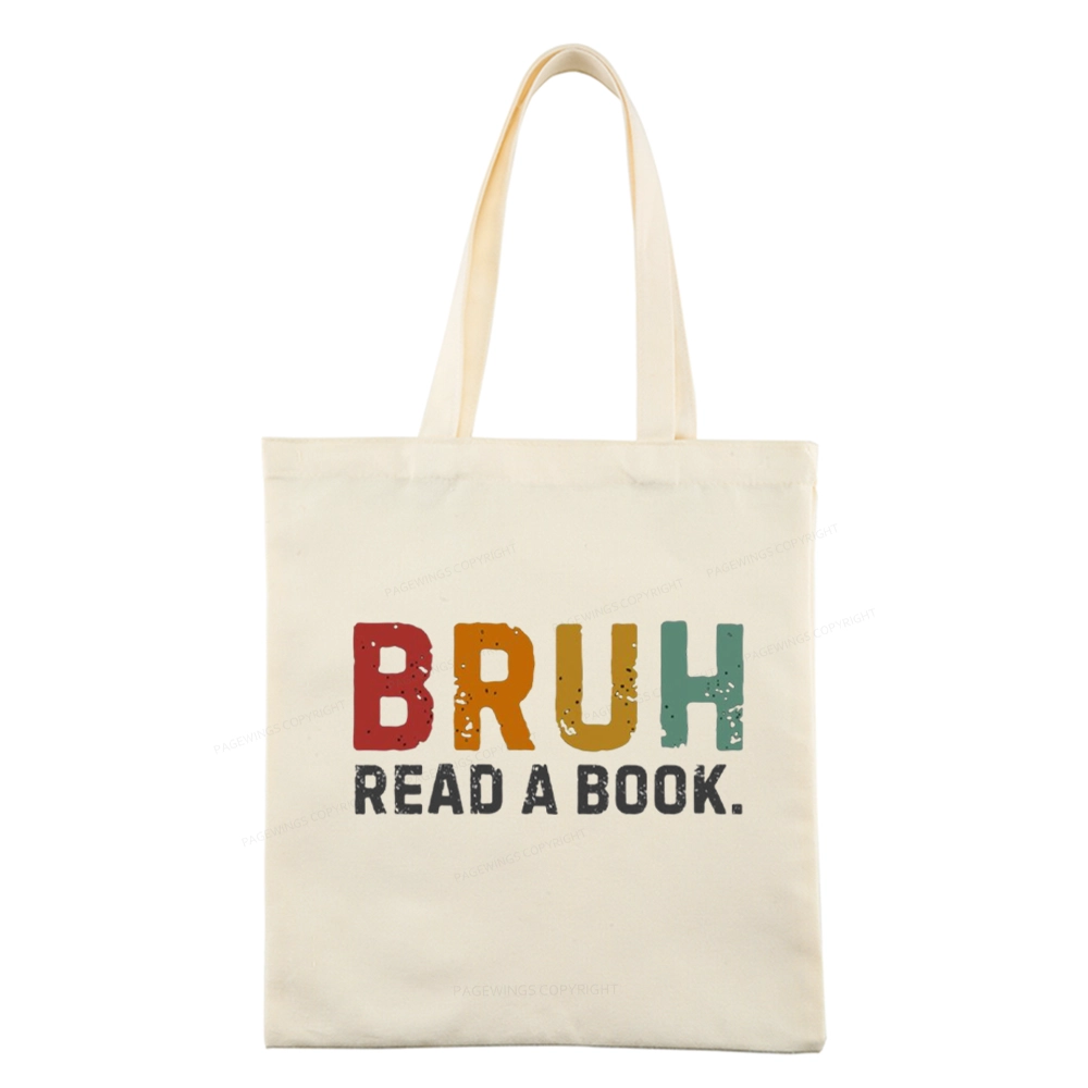 Pagewings Read A Book Bruh Tote Bag