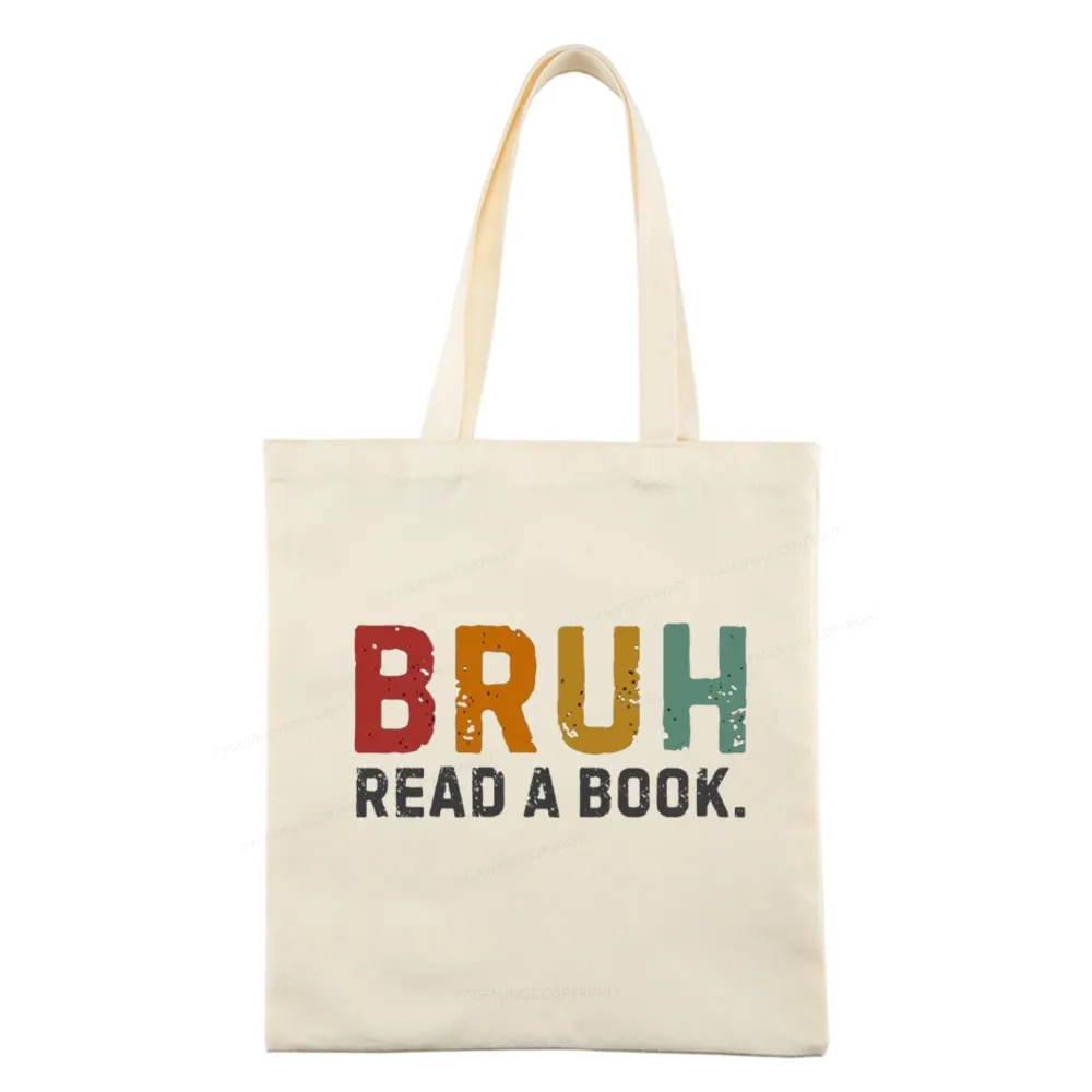 Pagewings Read A Book Bruh Tote Bag