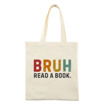 Pagewings Read A Book Bruh Tote Bag