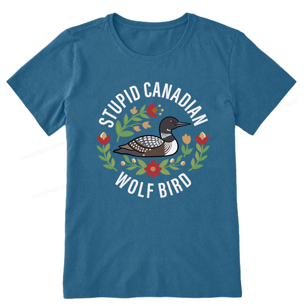 Pagewings Stupid Canadian Wolf Bird Unisex Classic T-shirt