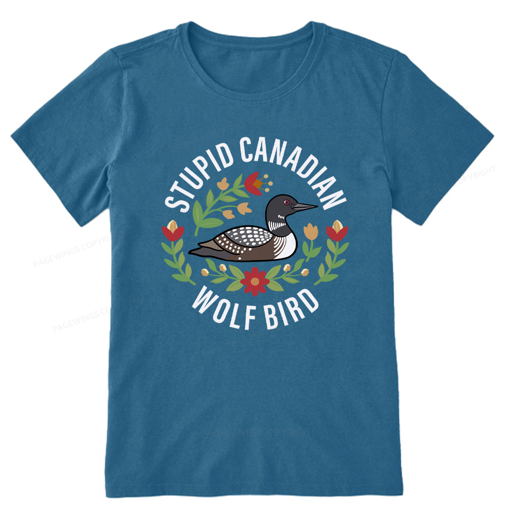 Pagewings Stupid Canadian Wolf Bird Unisex Classic T-shirt