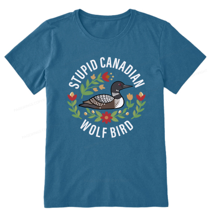 Pagewings Stupid Canadian Wolf Bird Unisex Classic T-shirt