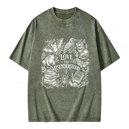 Pagewings Love The Misunderstood Unisex Washed T-shirt