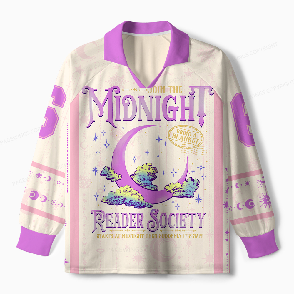 Pagewings Join The Midnight Reader Society Unisex Long Sleeve Jersey