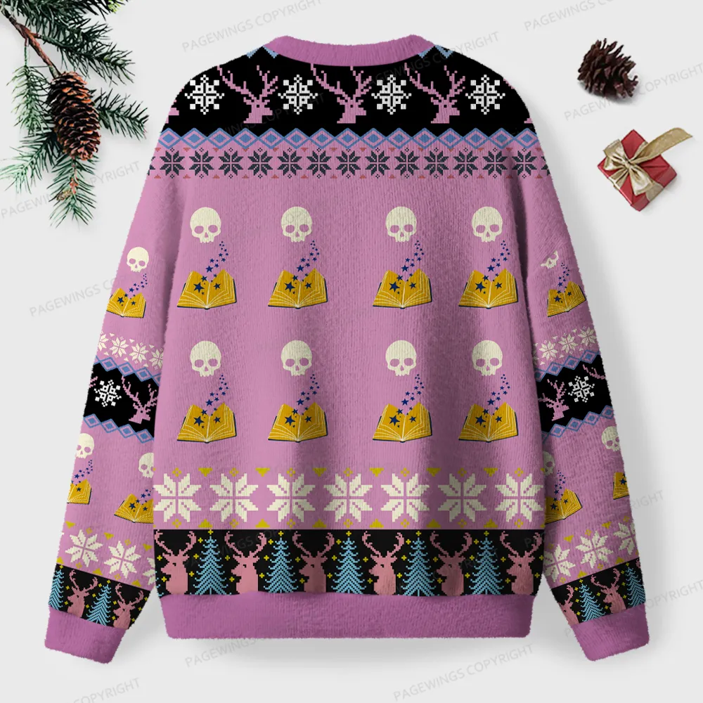 Pagewings The Bookworm Unisex Ugly Knit Sweatshirt