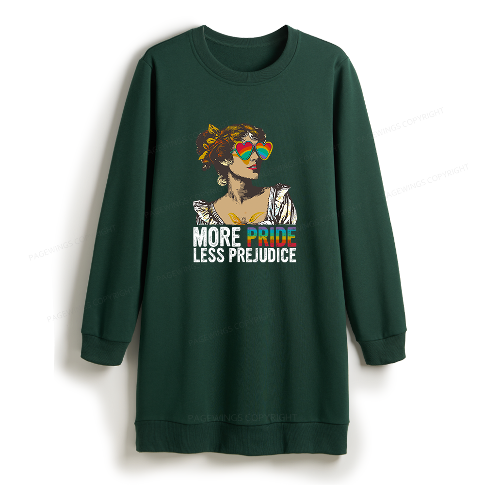 Pagewings More Pride Less Prejudice Sweatshirt Dress