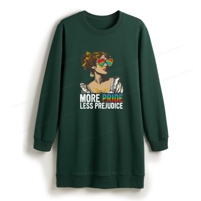 Pagewings More Pride Less Prejudice Sweatshirt Dress