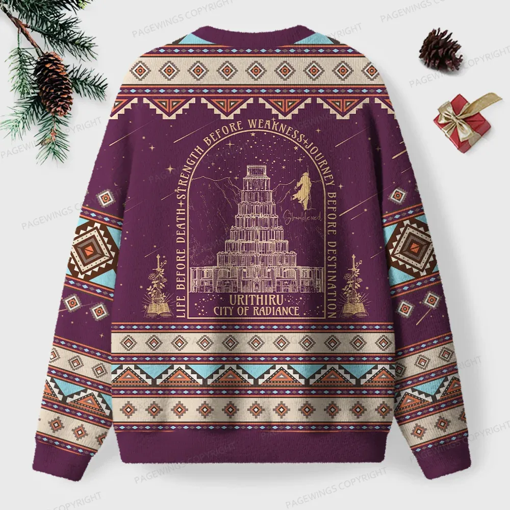 Pagewings Life Before Death Unisex Ugly Knit Sweatshirt