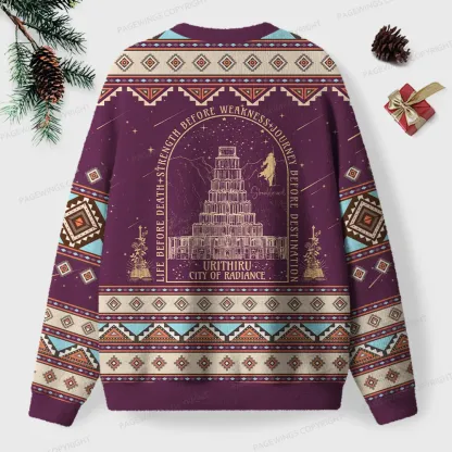 Pagewings Life Before Death Unisex Ugly Knit Sweatshirt