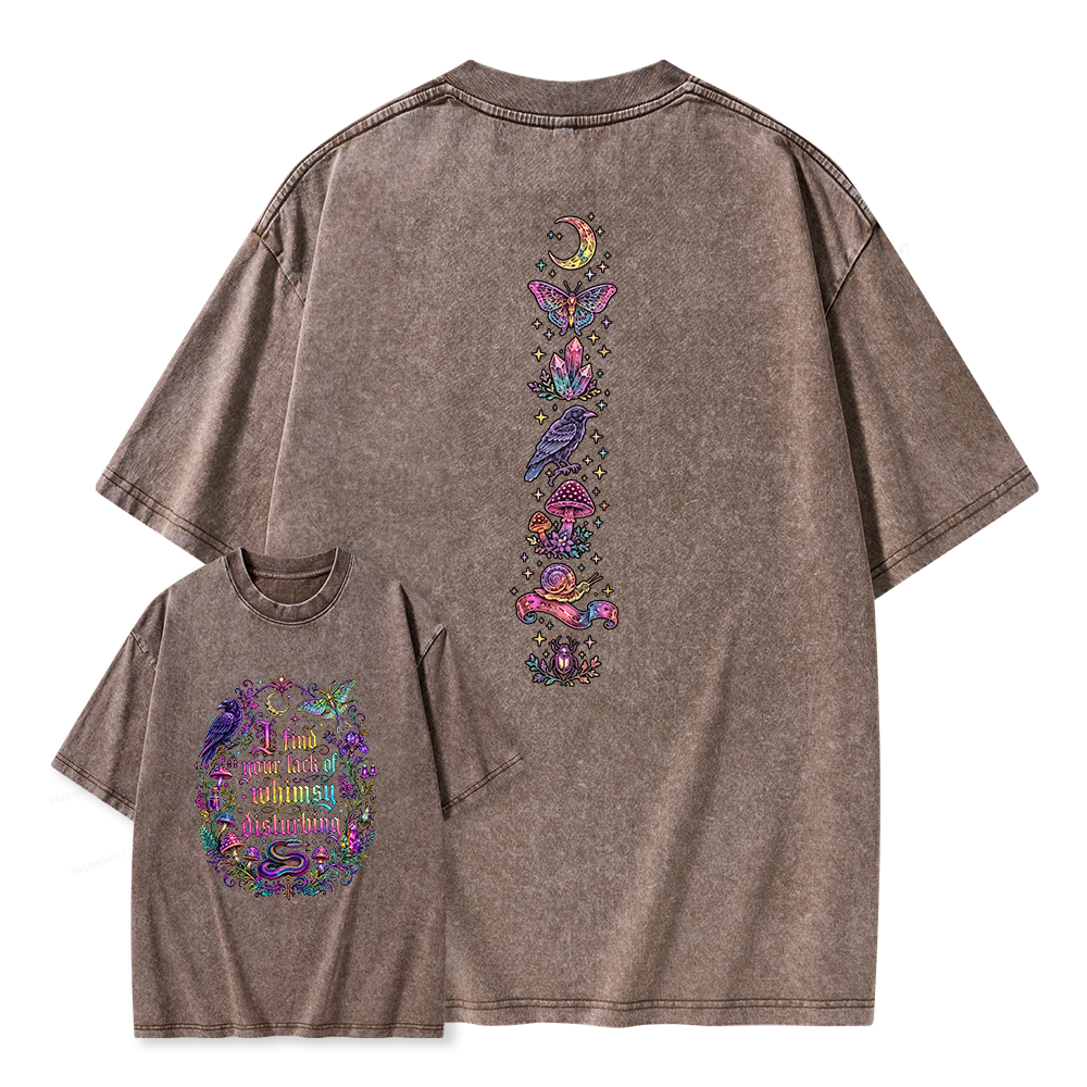 Pagewings I Find Your Lack Of Whimsy Unisex Washed T-shirt