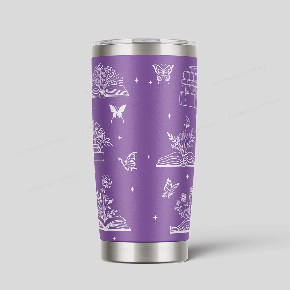 Pagewings Read Books Be Kind Stay Weird Tumbler