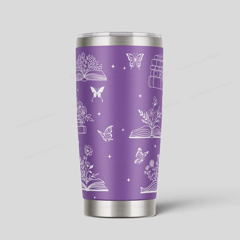 Pagewings Read Books Be Kind Stay Weird Tumbler