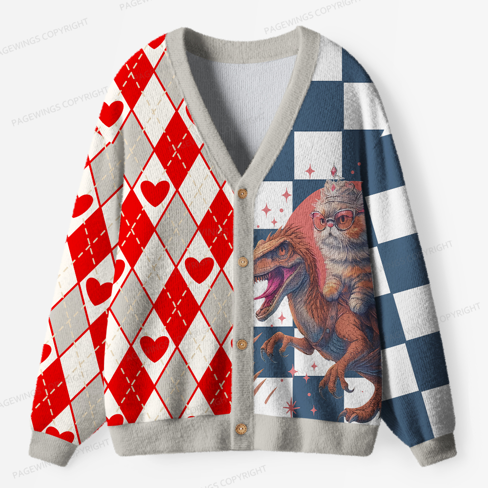 Pagewings Sci-Fi Book Lover Unisex Ugly Cardigan Sweaters