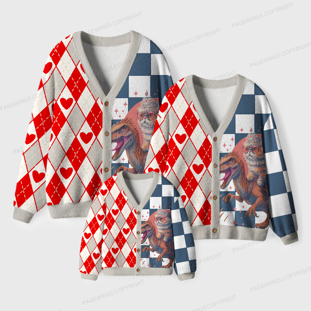 Pagewings Sci-Fi Book Lover Unisex Ugly Cardigan Sweaters