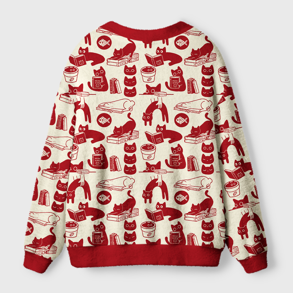 Pagewings Book Lover Light Knit Unisex Cardigan Sweaters
