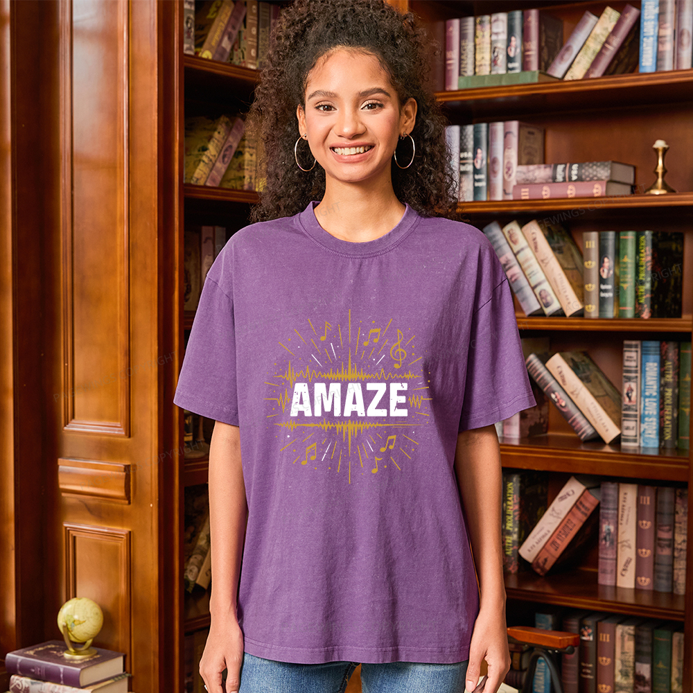 Pagewings Amaze Unisex Washed T-shirt