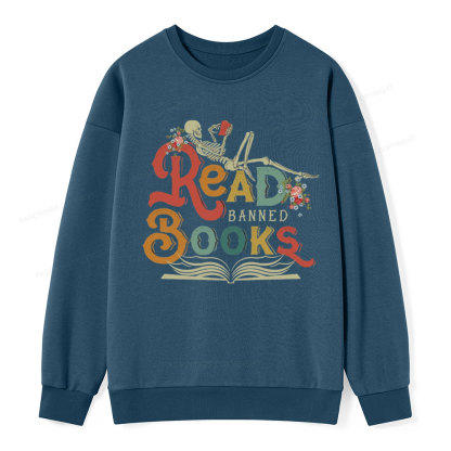 Pagewings Read Banned Books Unisex Classic Sweatshirt