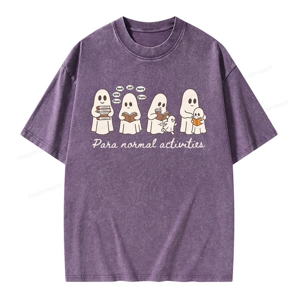 Pagewings Just One More Chapter Unisex Washed T-shirt