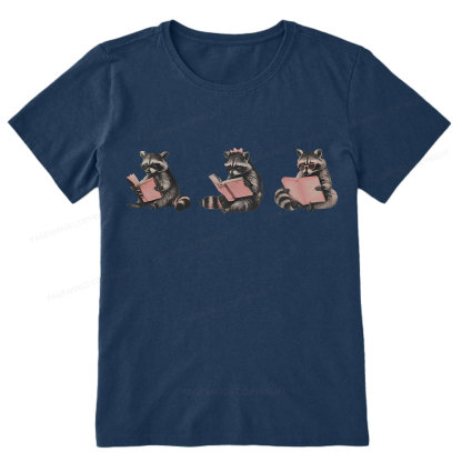 Pagewings Funny Raccoon Bookish Gift Unisex Classic T-shirt