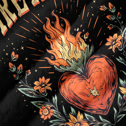 Pagewings Fireheart Off Shoulder Ugly Knit Sweater