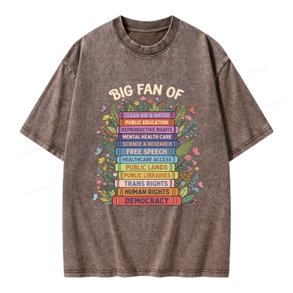 Pagewings Progressive Book Unisex Washed T-shirt