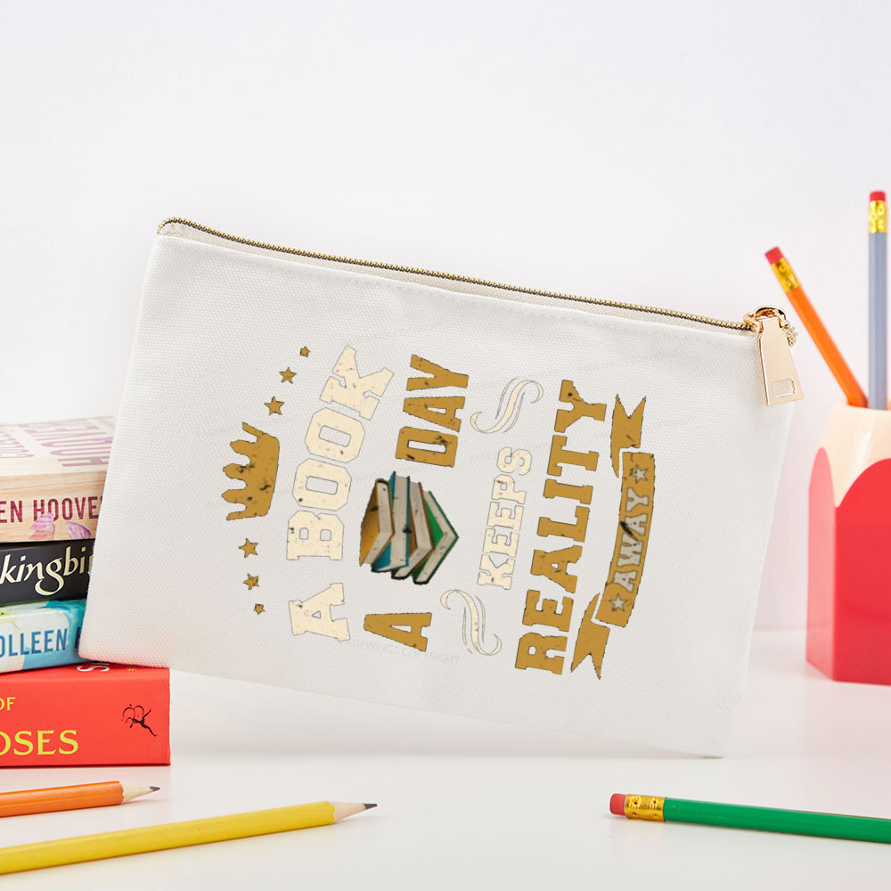 Pagewings A Book A Day Keeps Reality Away  Pouch