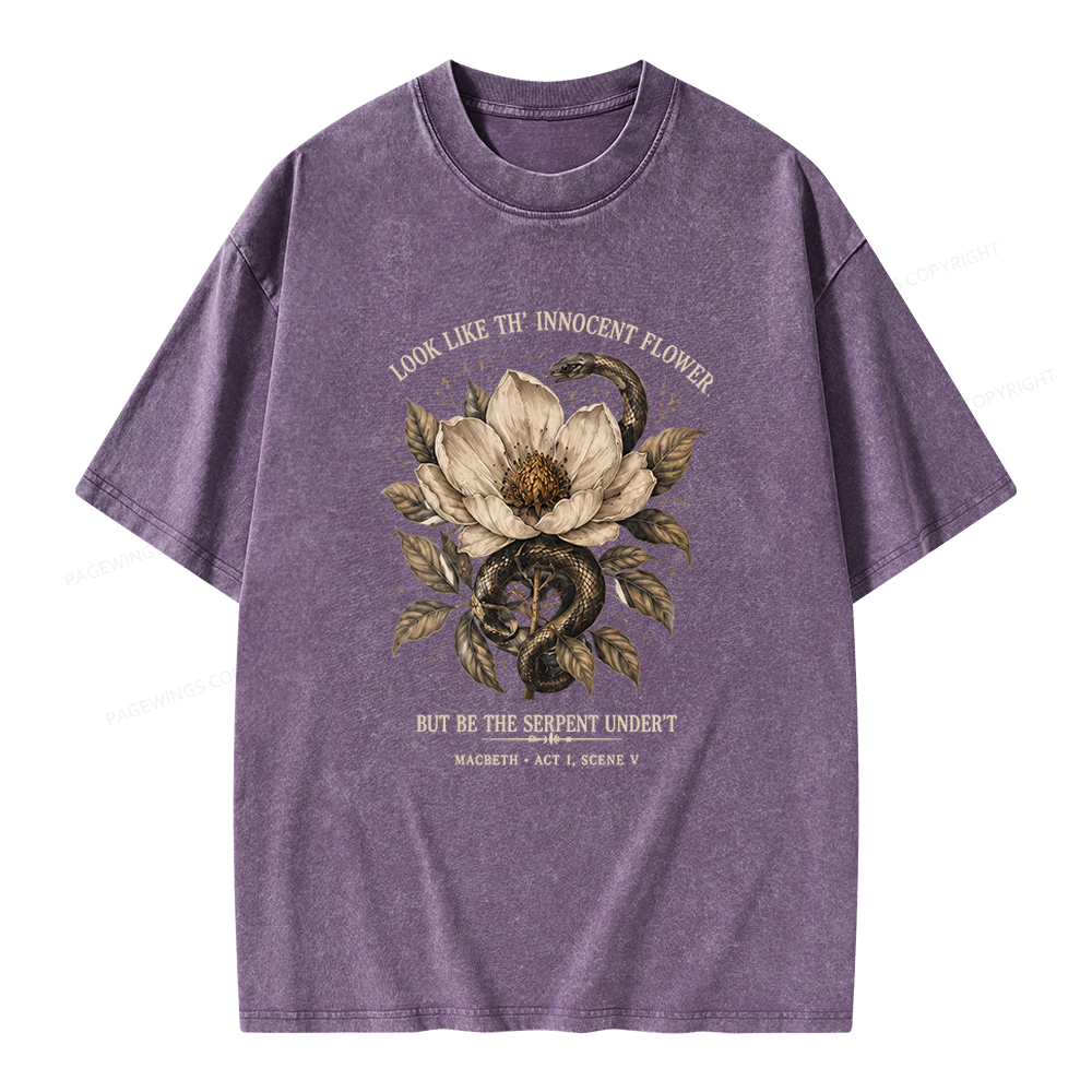 Pagewings Shakespeare Quote Unisex Washed T-shirt