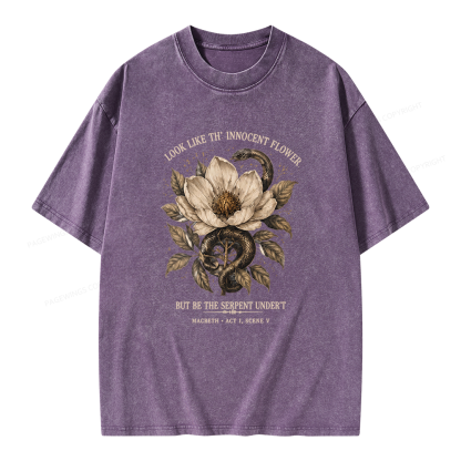 Pagewings Shakespeare Quote Unisex Washed T-shirt